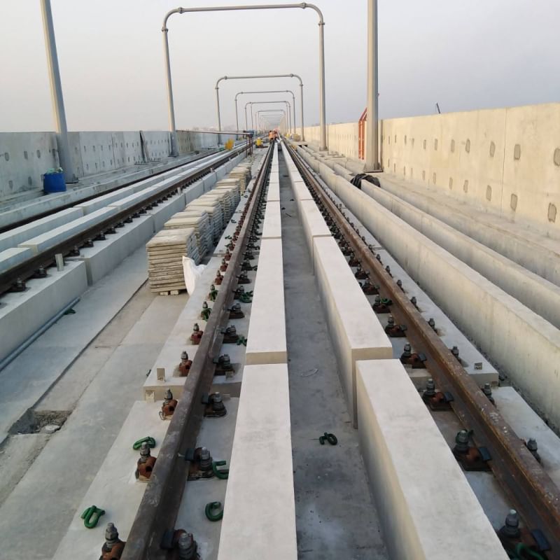 Precast track implementation