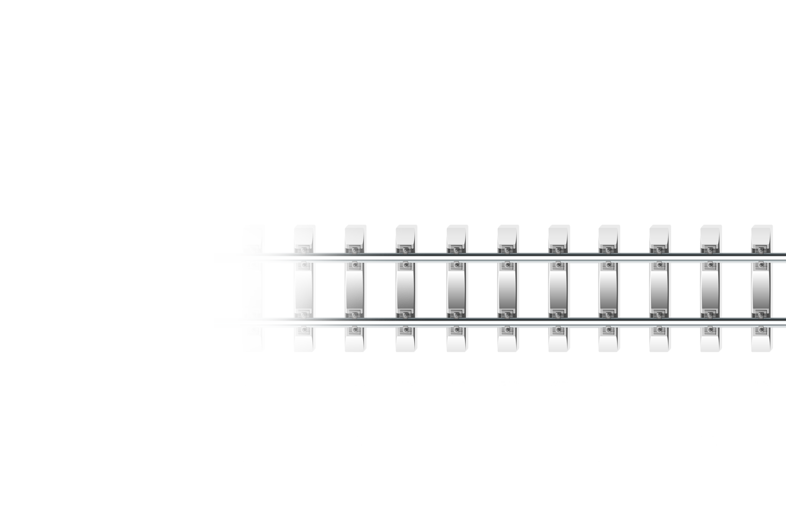 Rail track left